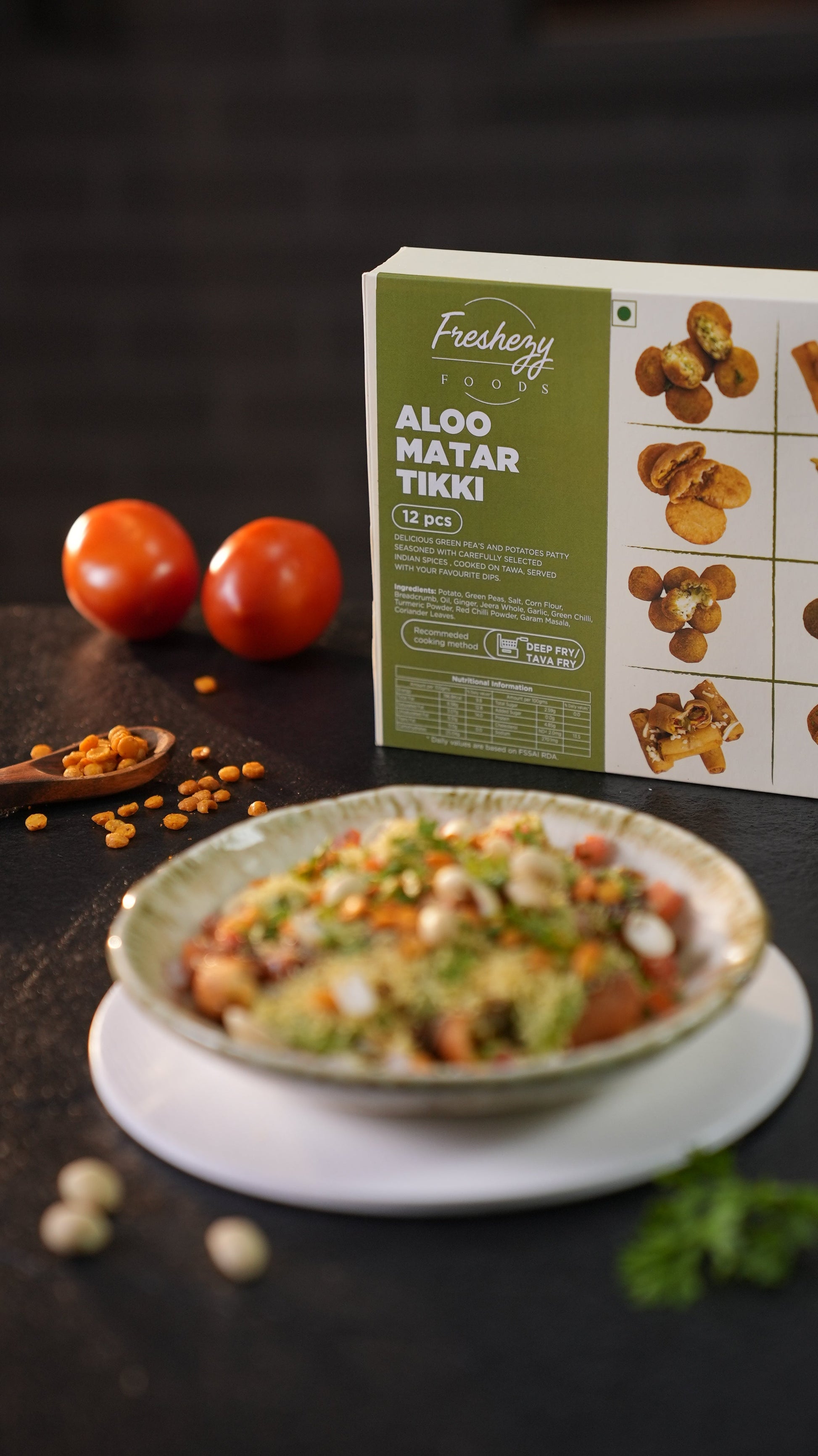 aloo matar tikki