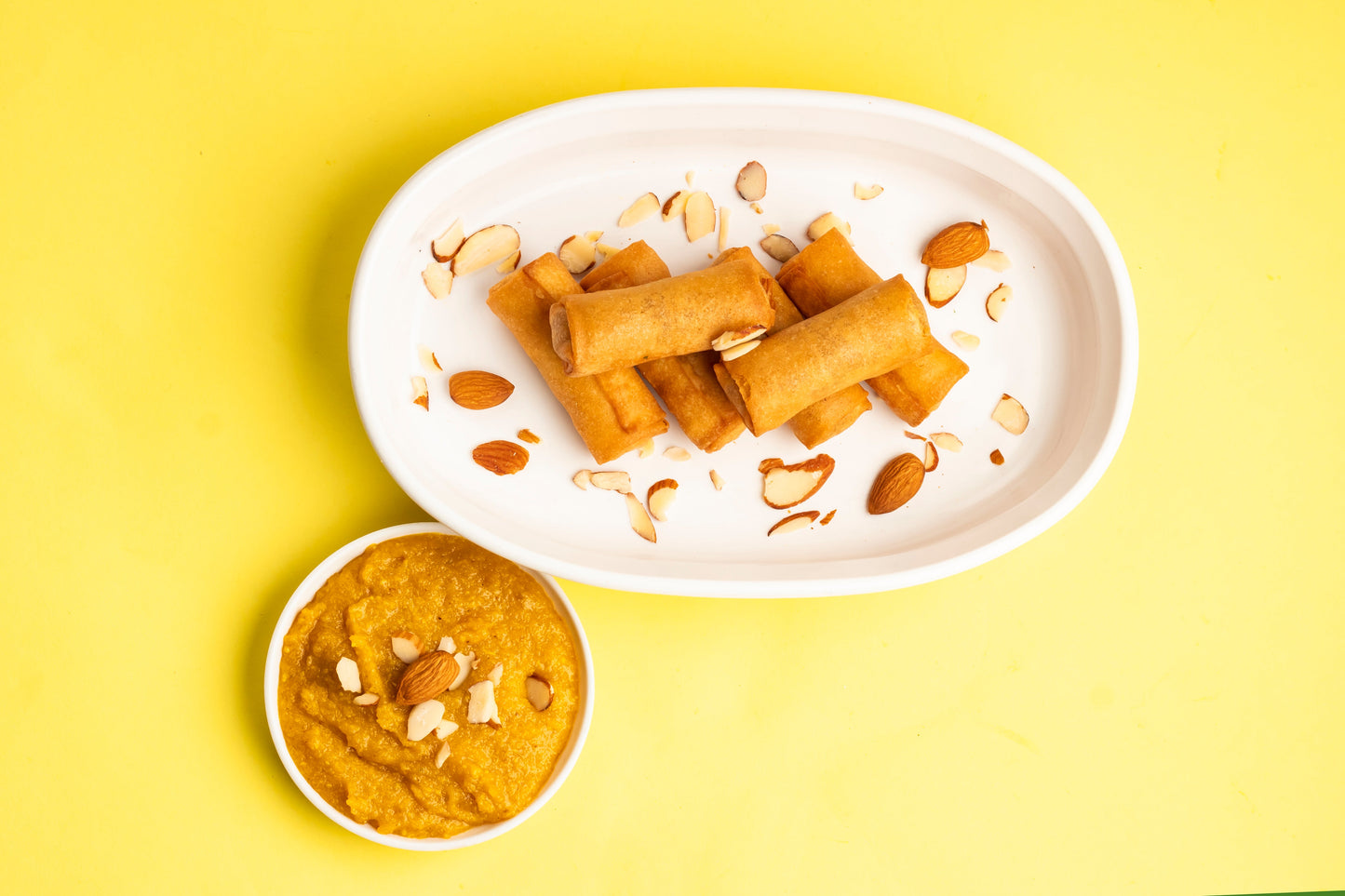 MOONG DAL HALWA  ROLLS